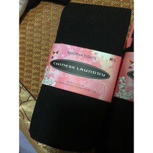 Chinese Laundry Black Sweater Tights